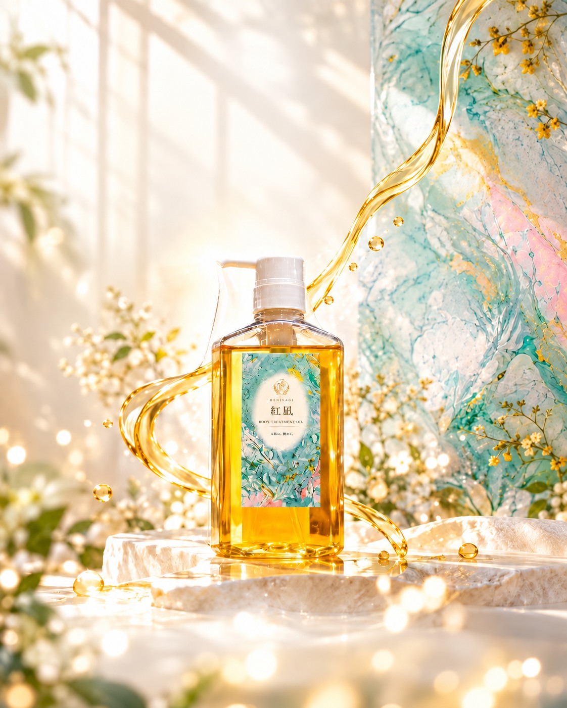 紅凪 BODY TREATMENT OIL のボトル